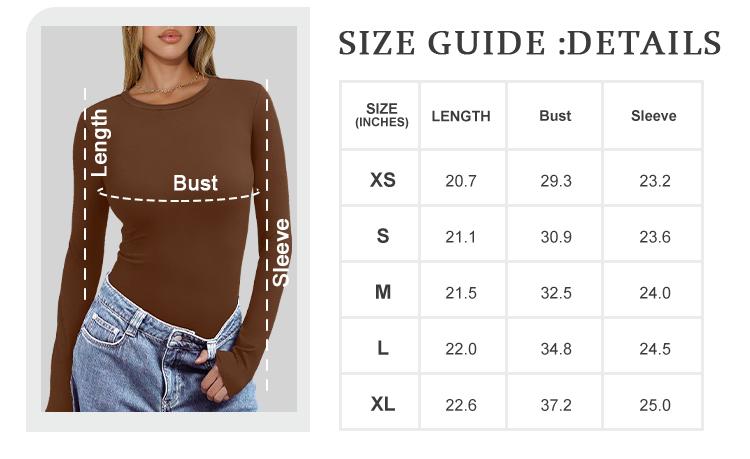 AUTOMET Women's 3-Piece Long Sleeve Shirts Basic Crop Tops Going Out Fall Fashion Underscrubs Layer Slim Fit Y2K Tops Soft Fabric Crew Neck Casual Streetwear Haze Blue White Black