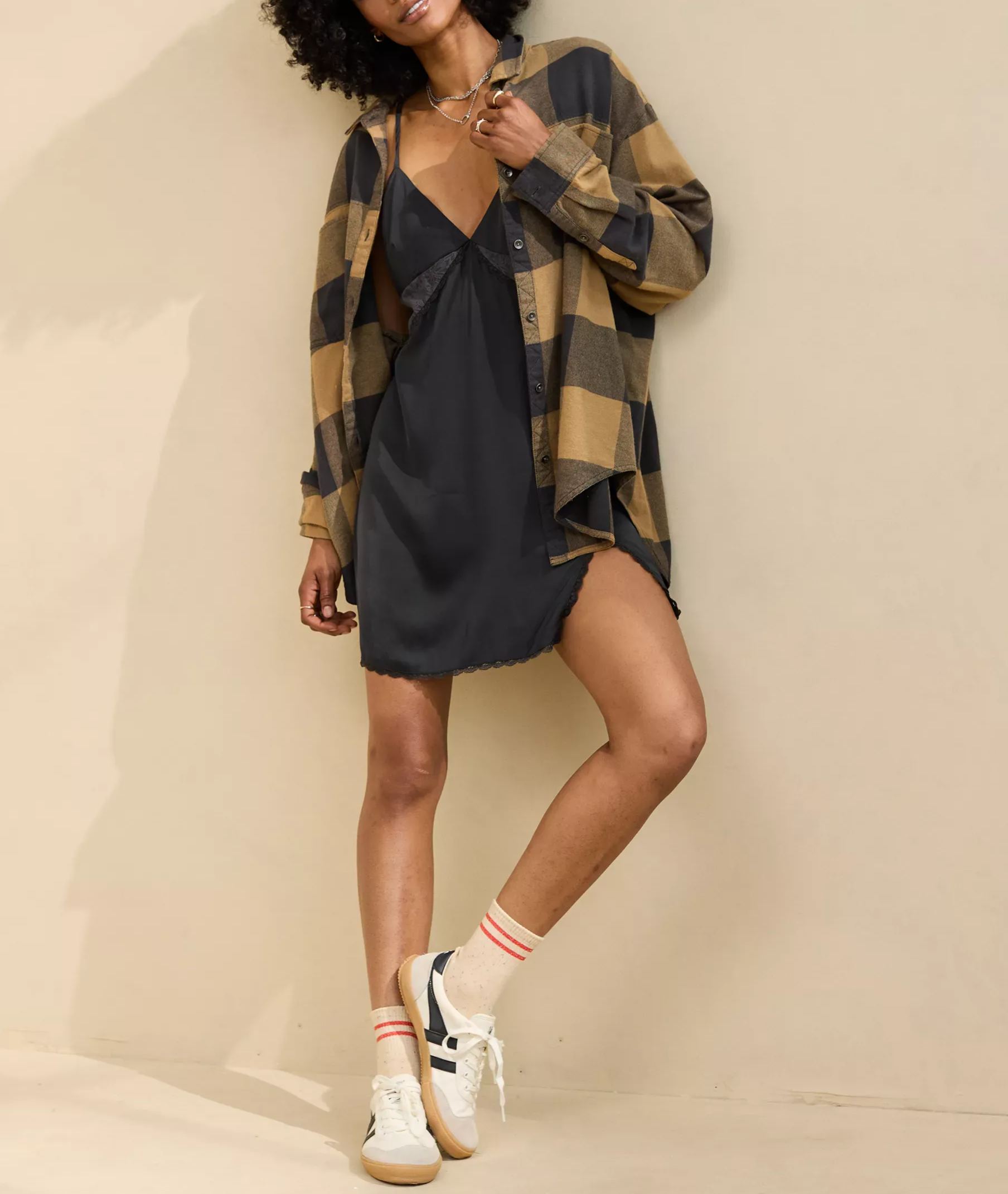 Women's Loose Flannel Casual Double Pocket Shirt[Buy 2 Free Shipping]