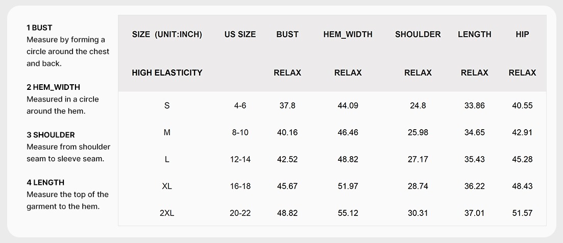 size charts