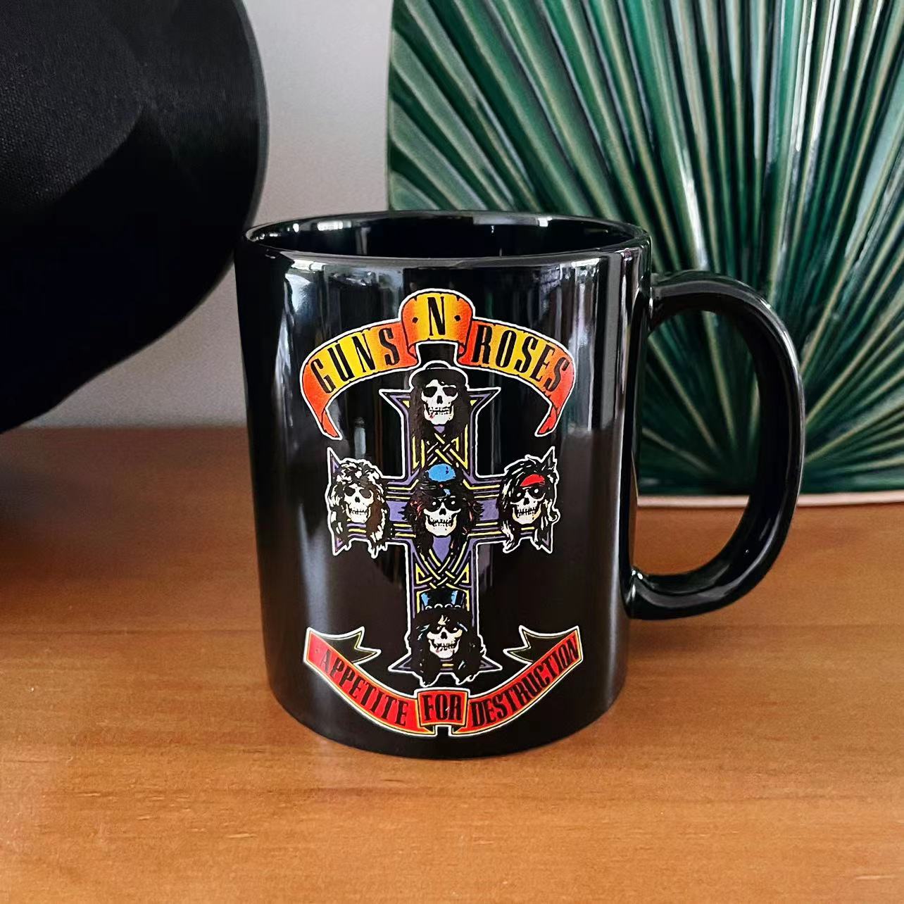 Guns N' Roses Rock Band Peripheral Mugs Band Coffee Cup Collectible