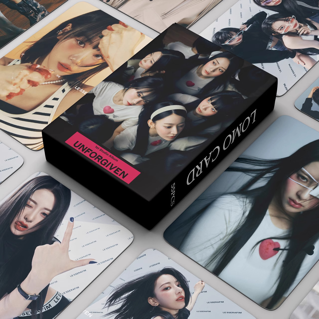 K-pop LESSERAFIM  Photo Card Back of Card Album Kpop Band