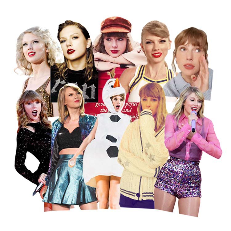 Tay*lor S wift Sticker Album Theme 1989 Red PVC Deco Attached To Britpop Peripheral Sticker