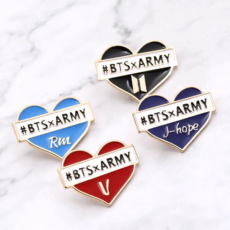 K-POP Band BTS Army Brooch Badge Pin kpop band