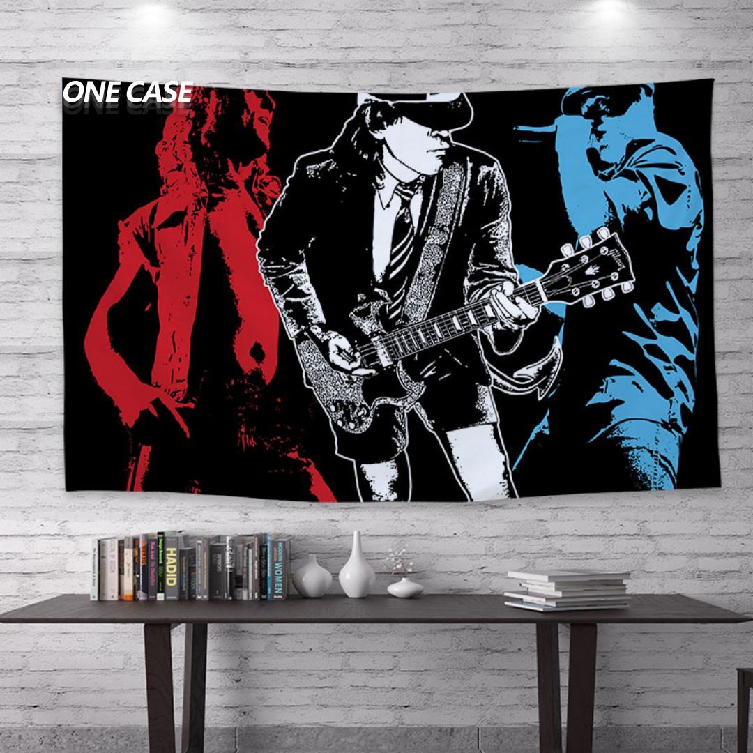 ACDC Rock Band Tapestry Deco Wall Hanging for Room -ONECASE.STUDIO