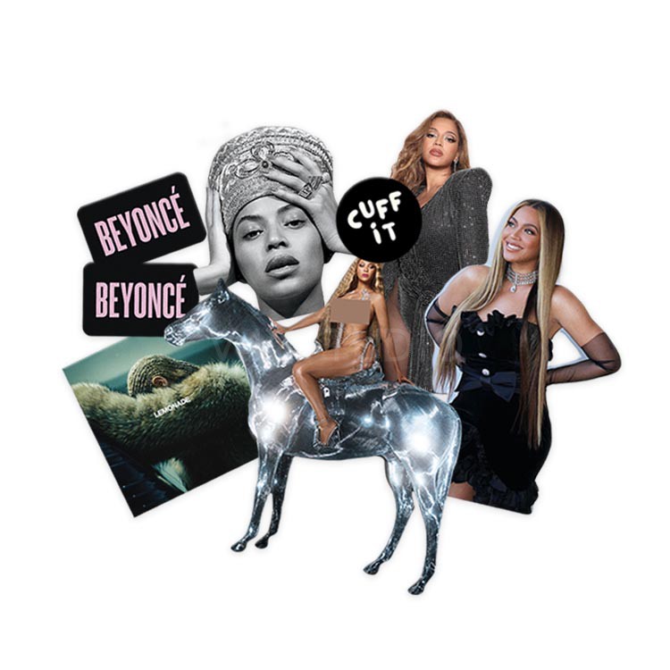 Beyonce Rock Band Retro Waterproof Decorative Sticker Rock Phone Sticker 