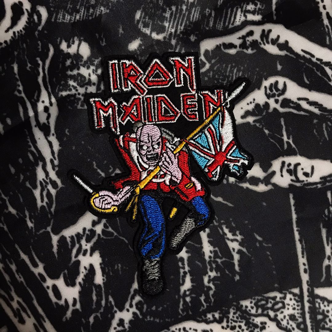 Iron Maiden Band Rock Peripherals Back Label Cloth Label Patch Metal Rock
