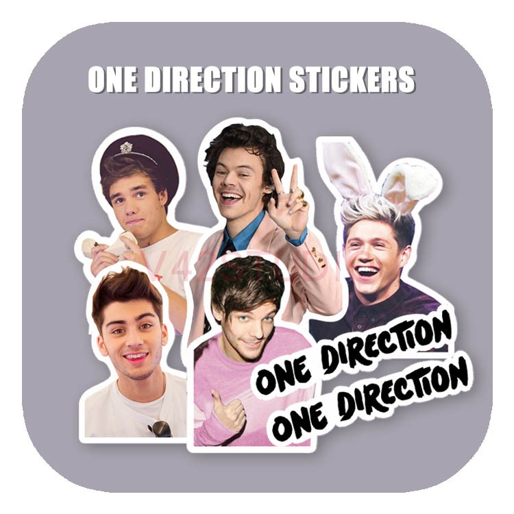One Direction Sticker Band Retro Waterproof Decorative Sticker Rock Phone Sticker 