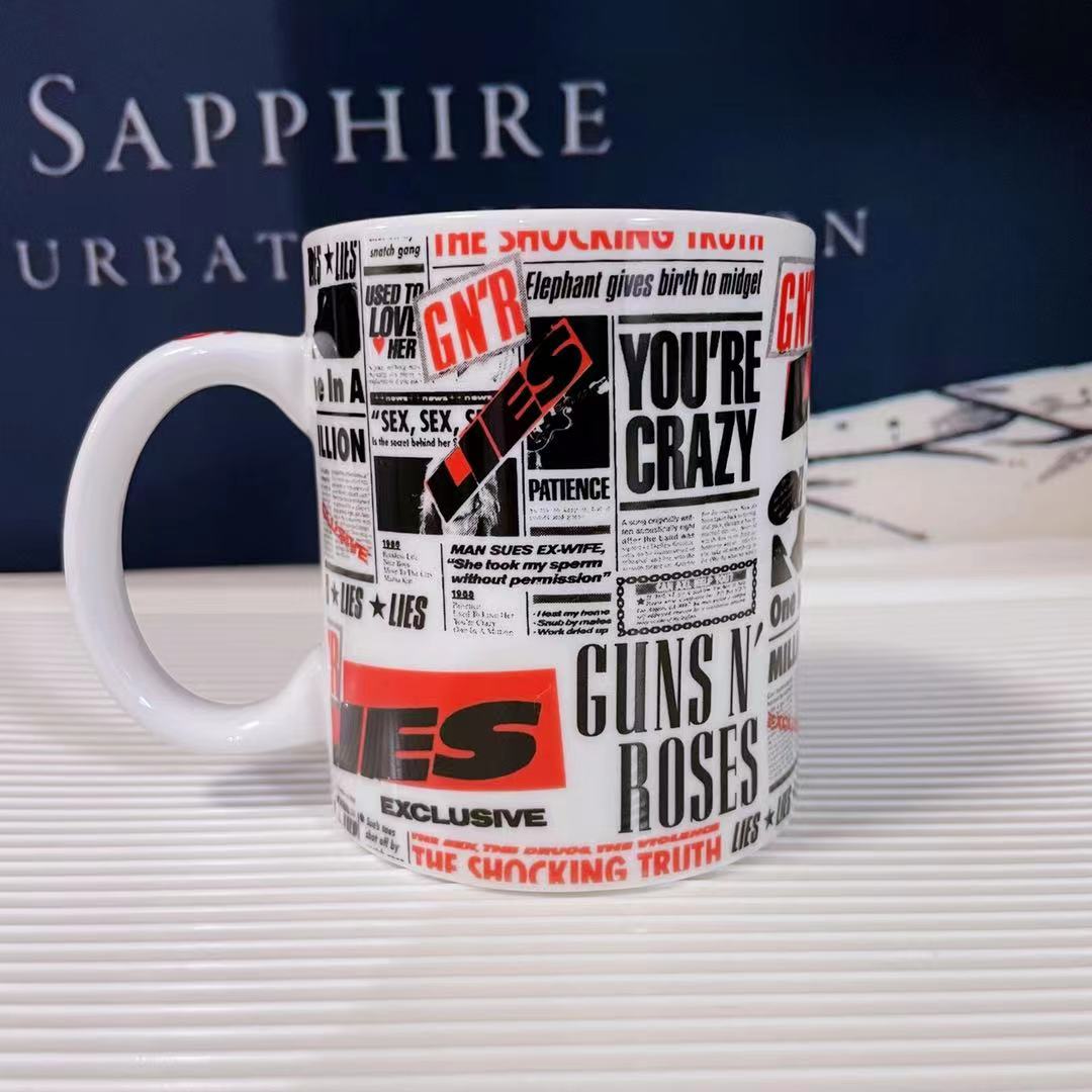 Guns N' Roses Rock Band Peripheral Mugs Band Coffee Cup Collectible