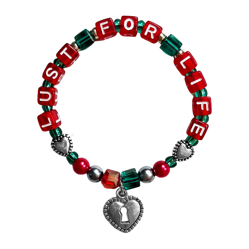 Lana Del Rey Lust For Life DIY Heart Bracelet Colorful For Gifts