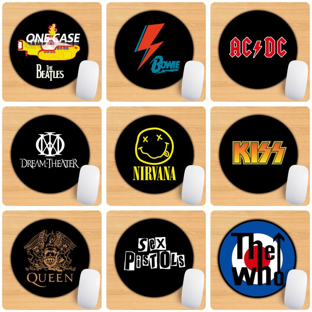 Rock Band Mouse Pad Rock Star Peripheral Products The Beatles/Queen/Guns N' Roses/Nirvana...-ONECASE.STUDIO