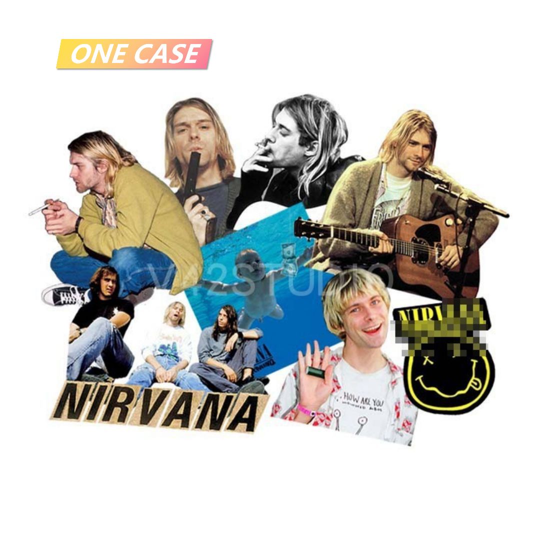 24 Nirvana Stickers Waterproof Commemorative Classic Rock Decorative Stickers-ONECASE.STUDIO