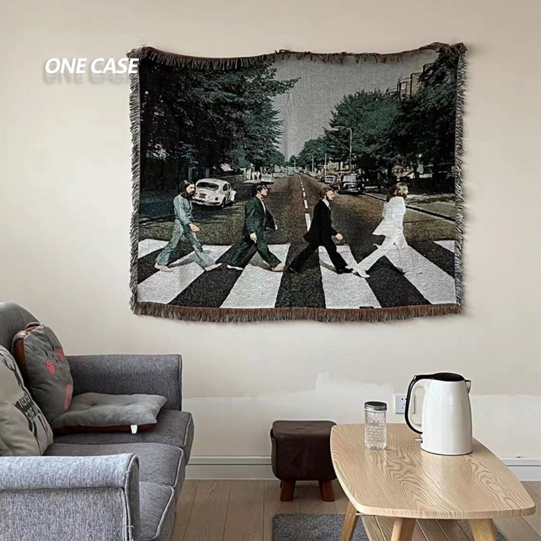 The Beatles Rock Band Music Yellow Submarine Tapestry Art Deco Cotton Blanket -ONECASE.STUDIO