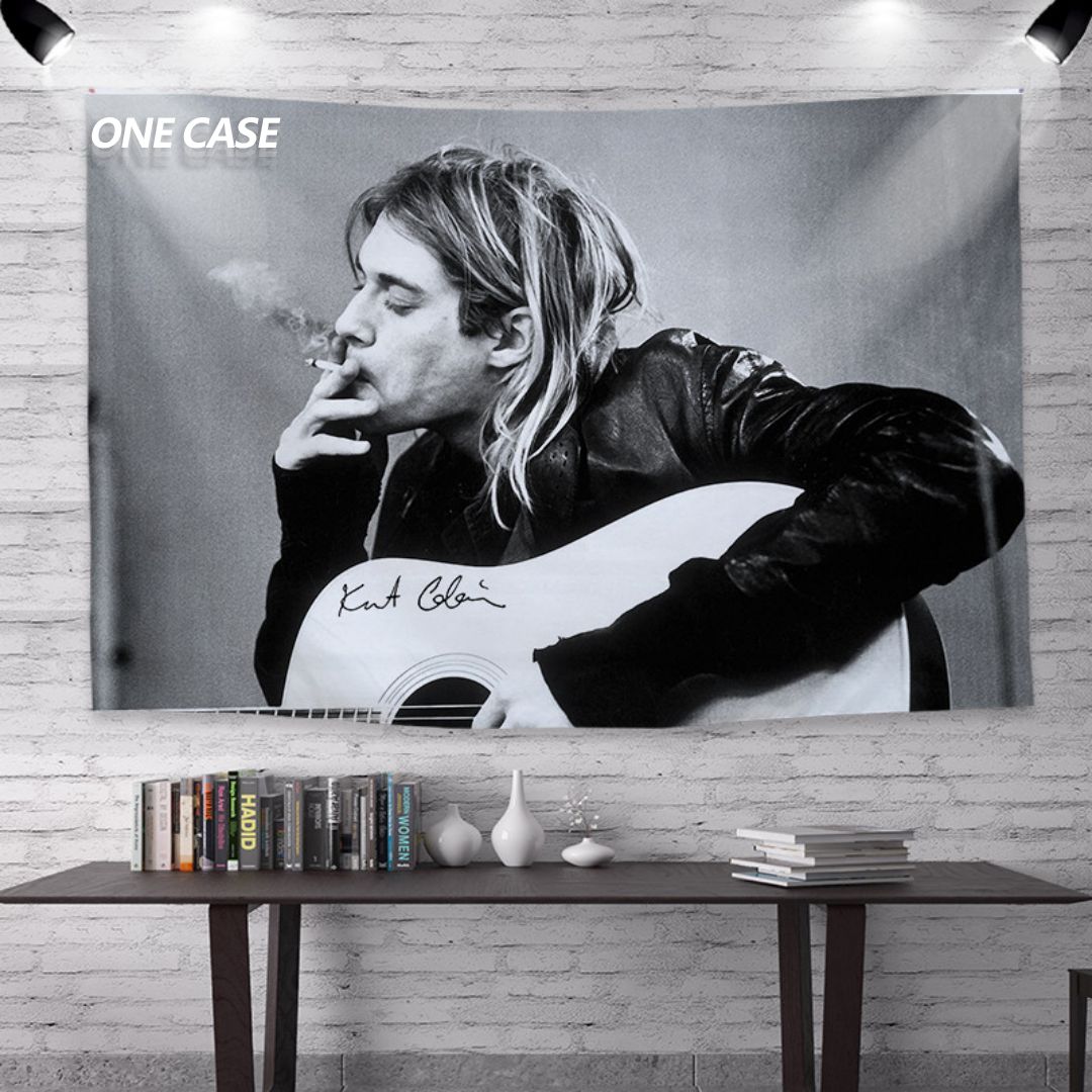 Nirvana Rock Band Tapestry Deco Wall Hanging for Room -ONECASE.STUDIO