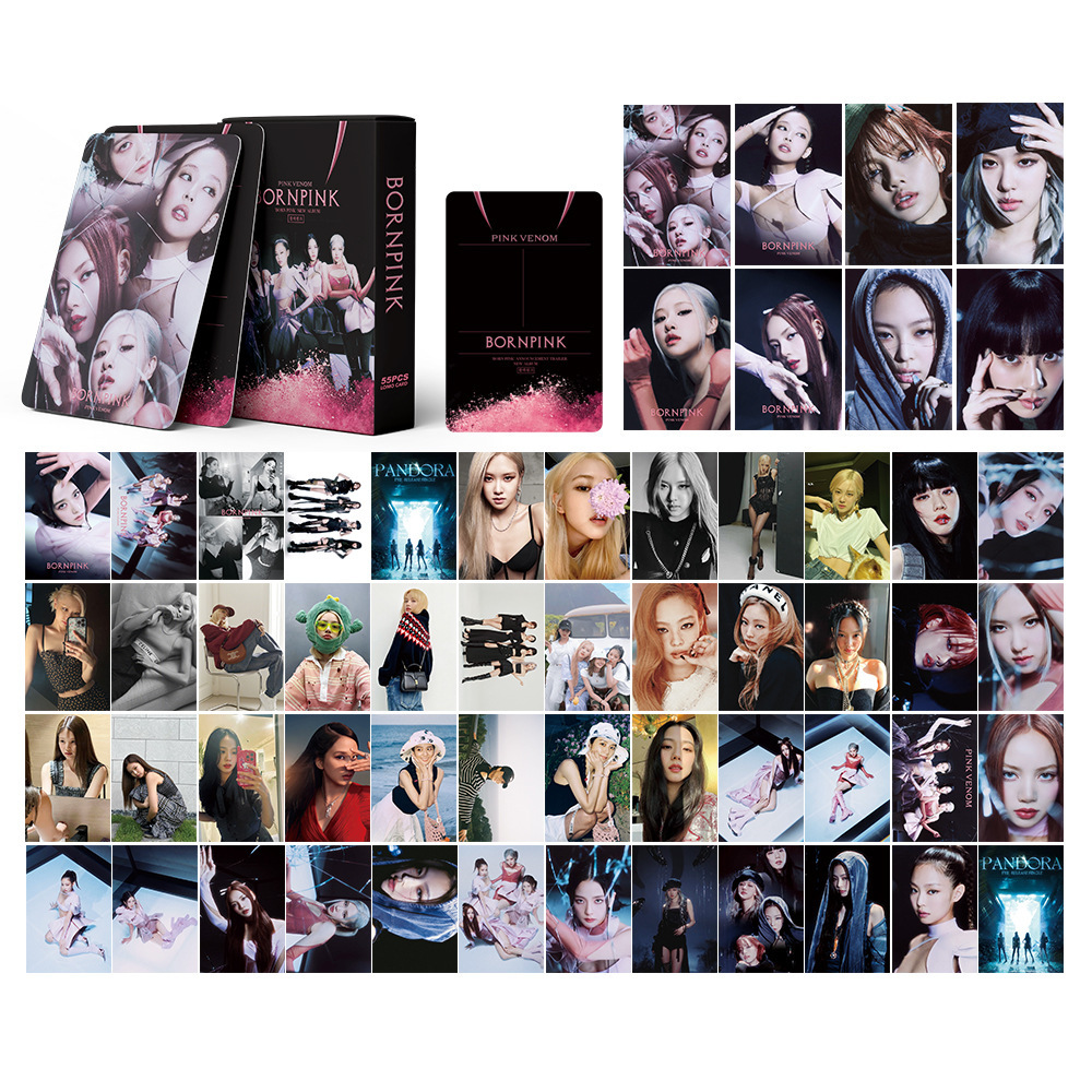K-pop Black Pink Photo Card Back of Card Album Kpop Band Born Pink
