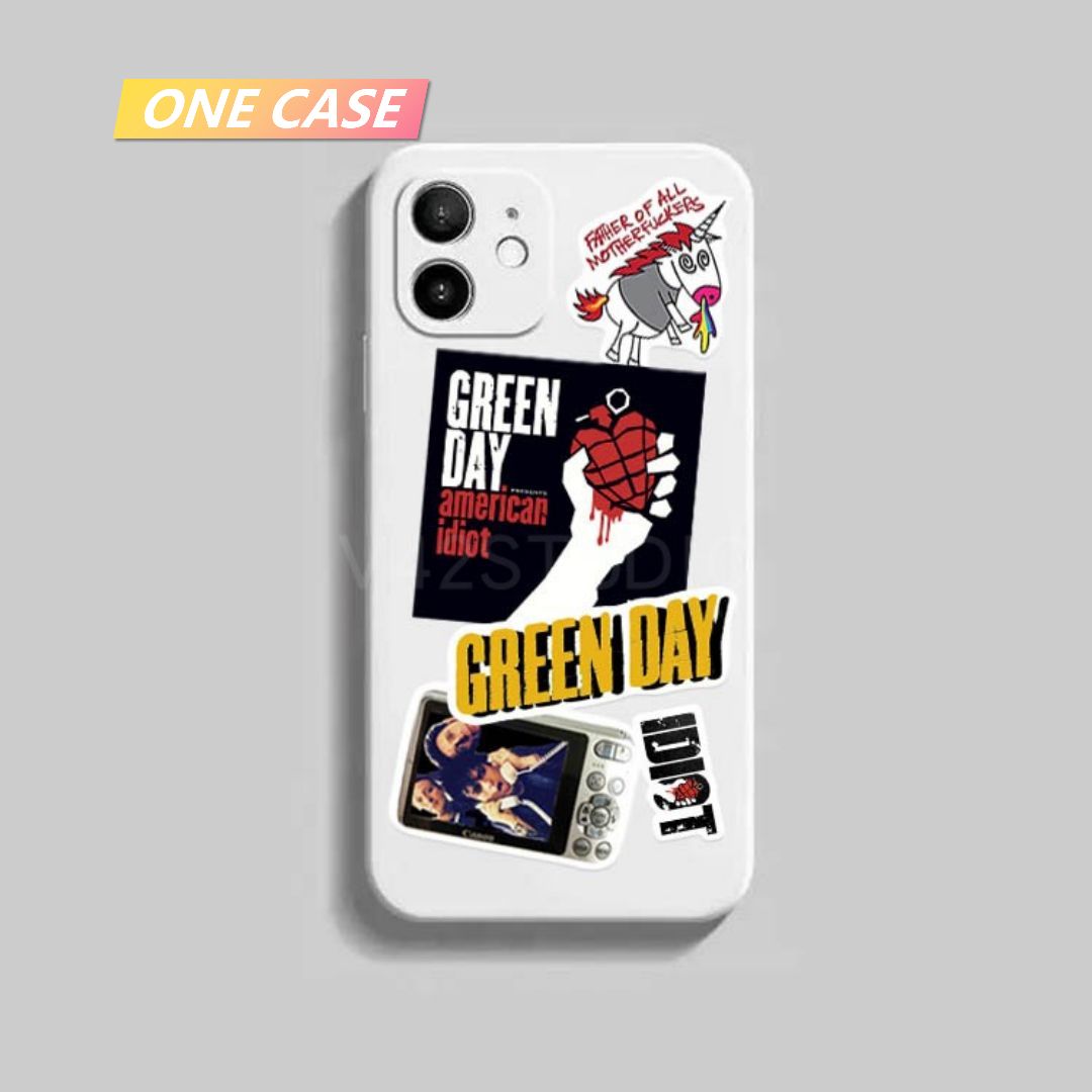 Green Day Sticker Rock Band Retro Waterproof Decorative Sticker Rock Phone Sticker -ONECASE.STUDIO
