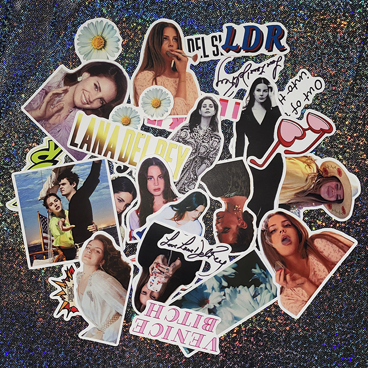 Lana Del Ray Sticker Rock Band Retro Waterproof Decorative Sticker Rock Phone Sticker 