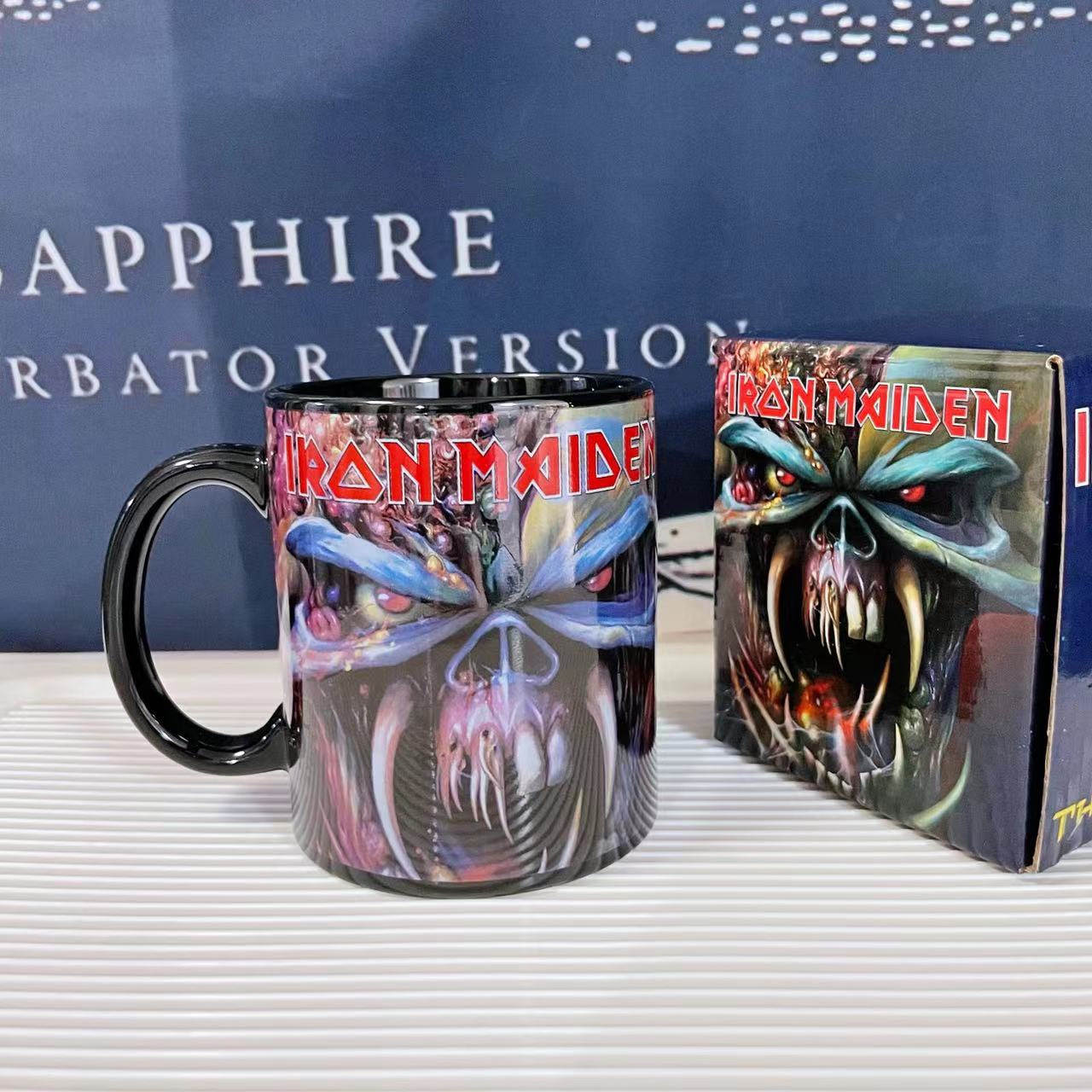 Iron Maiden  Retro Rock Band Peripheral Mugs Coffee Cup Collectible