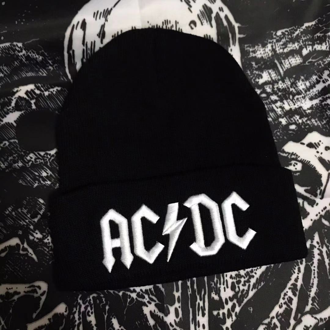 ACDC Band Peripherals Woolen Hat Knitted Hat Rock Heavy Metal Style