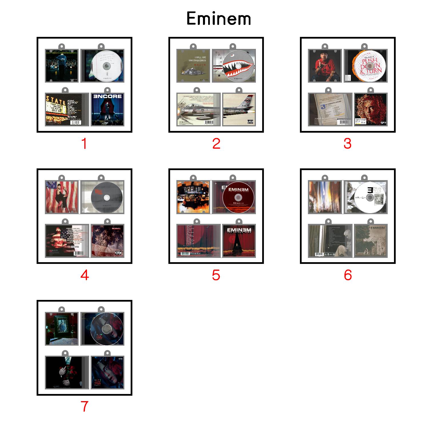 Eminem Mini NFC Album Keychain CD Music Keychain Pendant Customized 