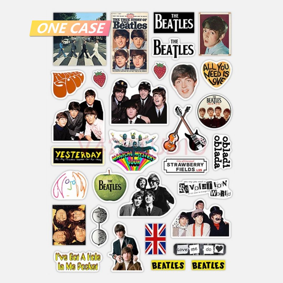 The Beatles Sticker Abbey Road Deco Attached To Britpop Rock Peripheral Sticker-ONECASE.STUDIO