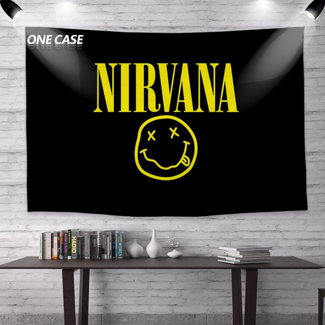 Nirvana Rock Band Tapestry Deco Wall Hanging for Room -ONECASE.STUDIO