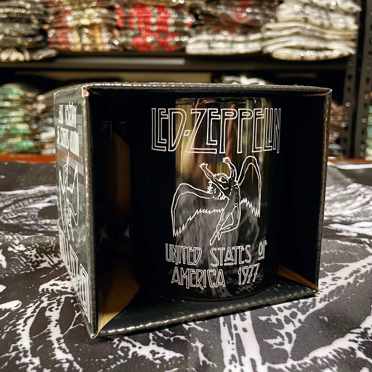 Led Zeppelin Retro Rock Band Peripheral Mugs Coffee Cup Collectible Porcelain Cup