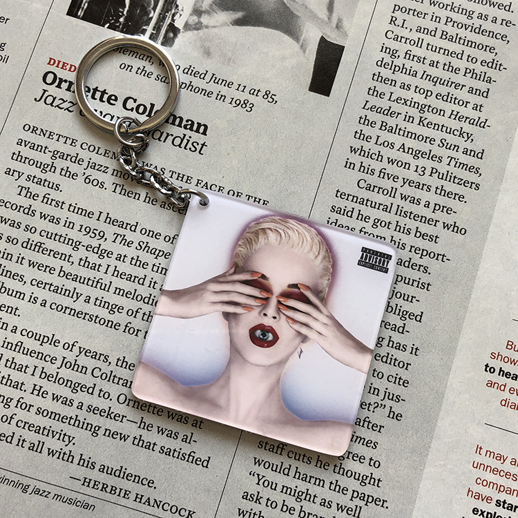  Katy Perry Album Mini Keychain Peripheral Accessories