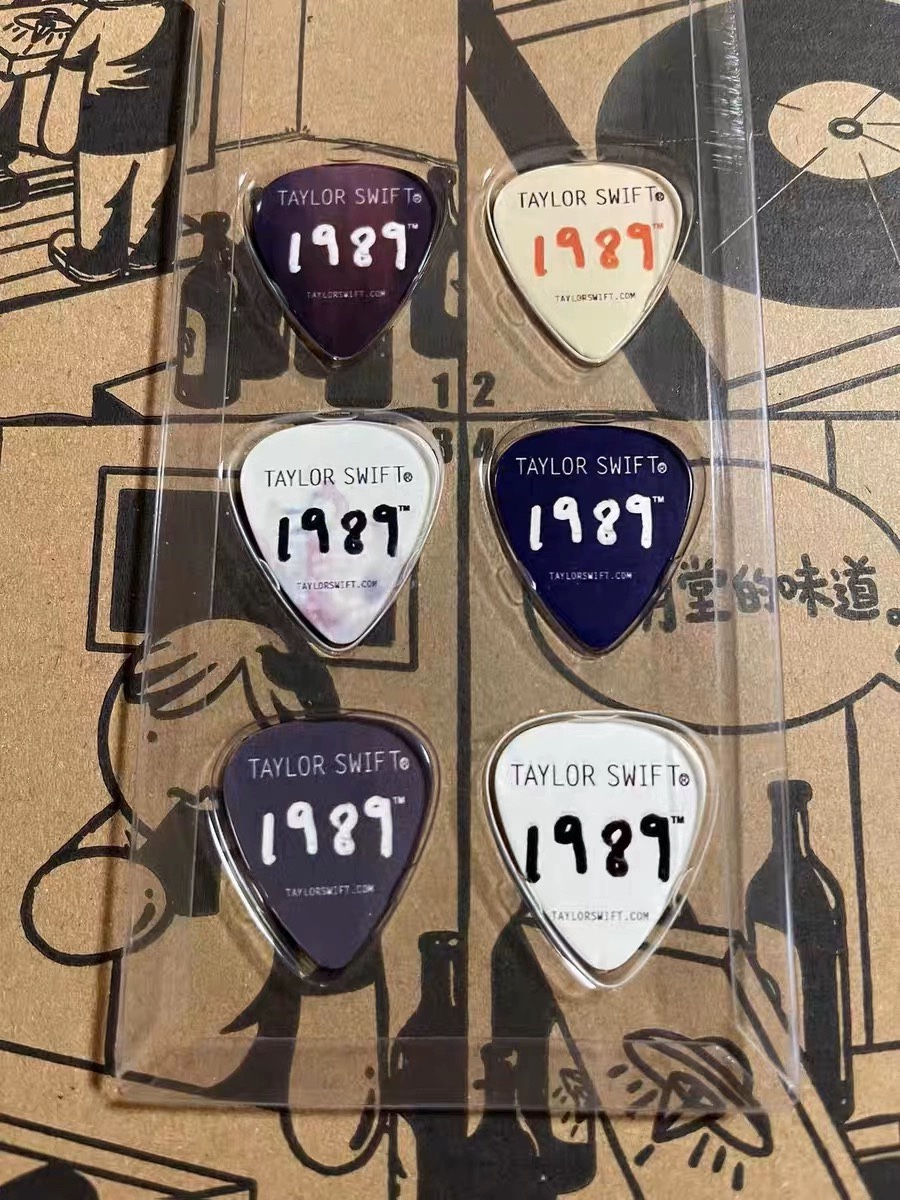 Tay*lor S wift 1989 Album 6-piece Guitar Pick Gift Peripherals