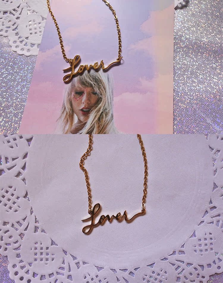 Tay*lor S wift Peripheral LOVER Album Love Fashion Necklace