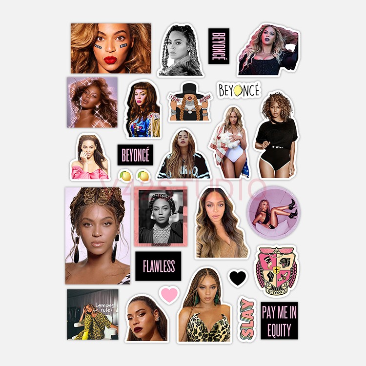 Be-yonce Sticker Waterproof PVC Deco Attached To Britpop Peripheral Midnights Sticker