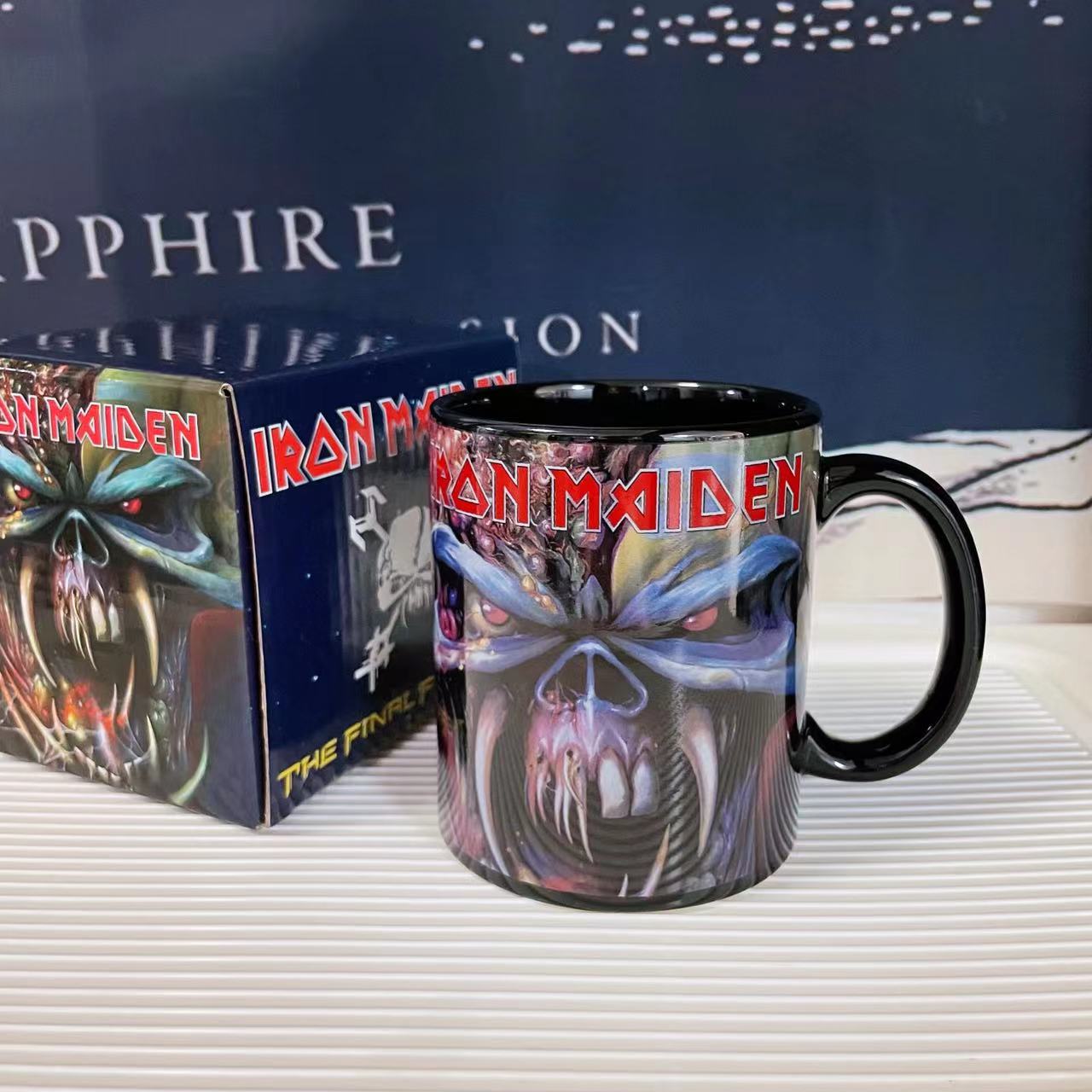 Iron Maiden  Retro Rock Band Peripheral Mugs Coffee Cup Collectible