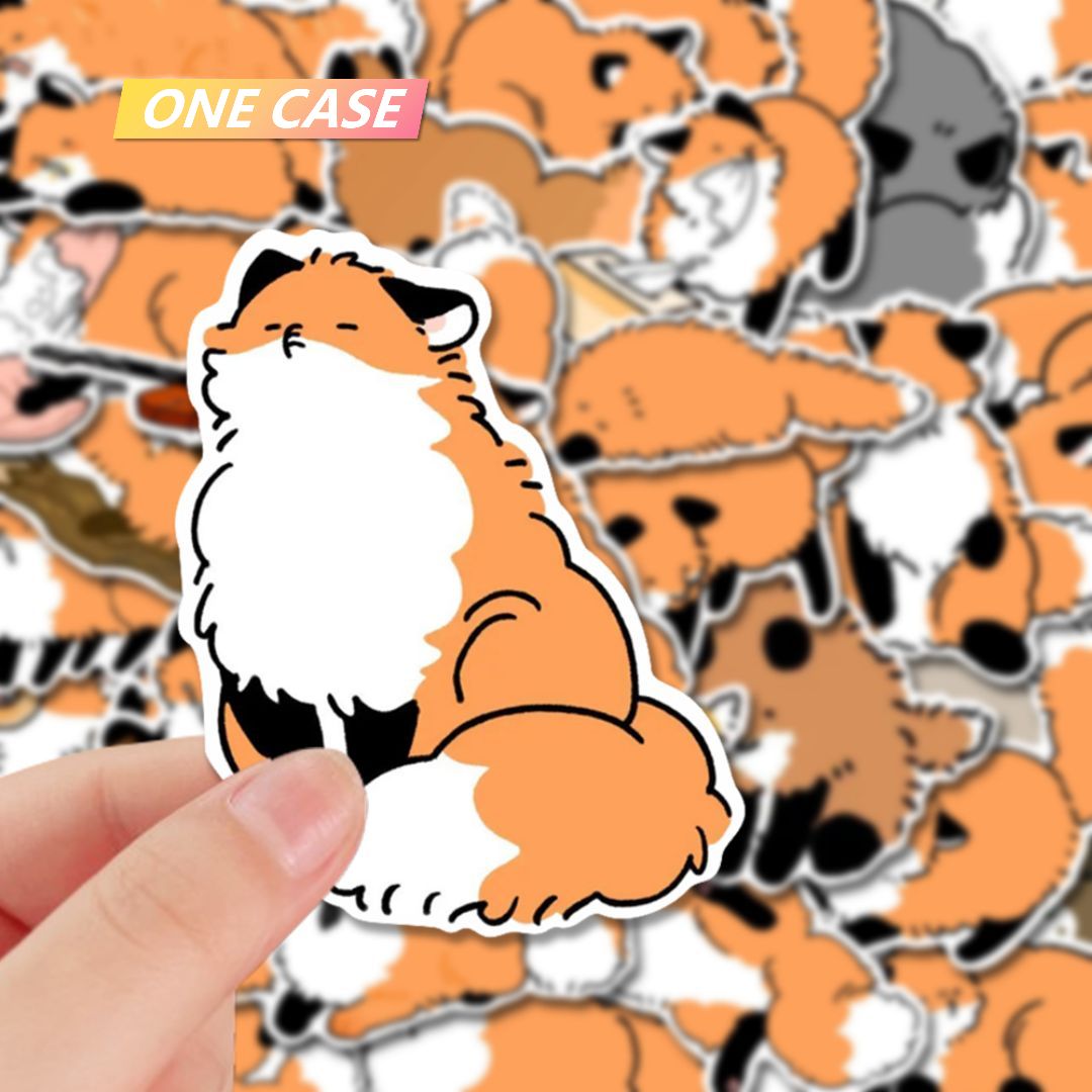 102 Cute Little Fox  Anime Stickers Desktop Laptop Mobile Phone Stickers-ONECASE.STUDIO