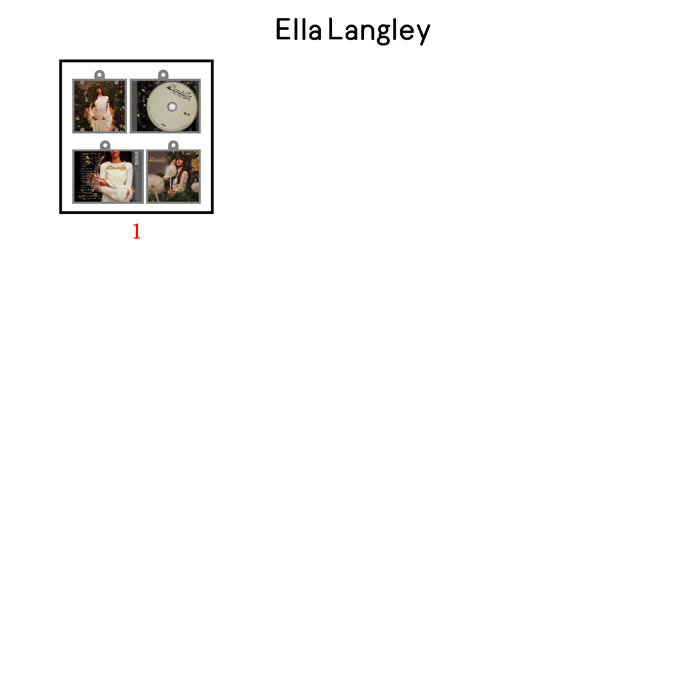 Ella Langley Mini NFC Album Keychain CD Music Keychain Pendant Customized Mini Vinyl Album 