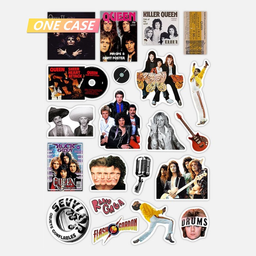 Queen Rock Band Sticker Waterproof Decorative Sticker Rock Phone Sticker-ONECASE.STUDIO