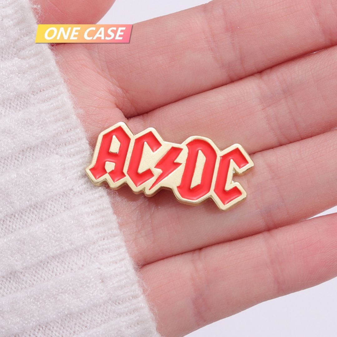 ACDC Band Rock Musician Retro Brooch Rock Badge Pin-ONECASE.STUDIO