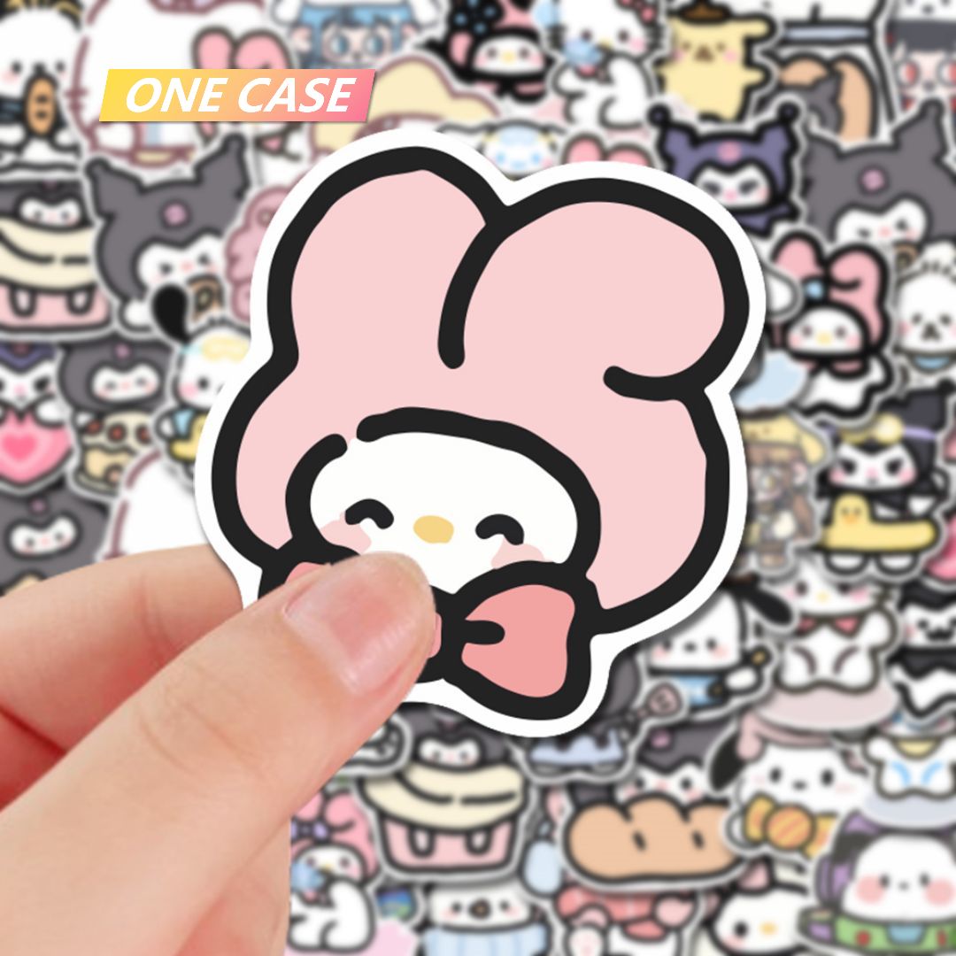 200 Pieces Cartoon Sanrio Stickers Cute Kuromi Pachacco Laptop Stickers -ONECASE.STUDIO