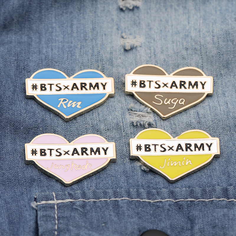 K-POP Band BTS Army Brooch Badge Pin kpop band