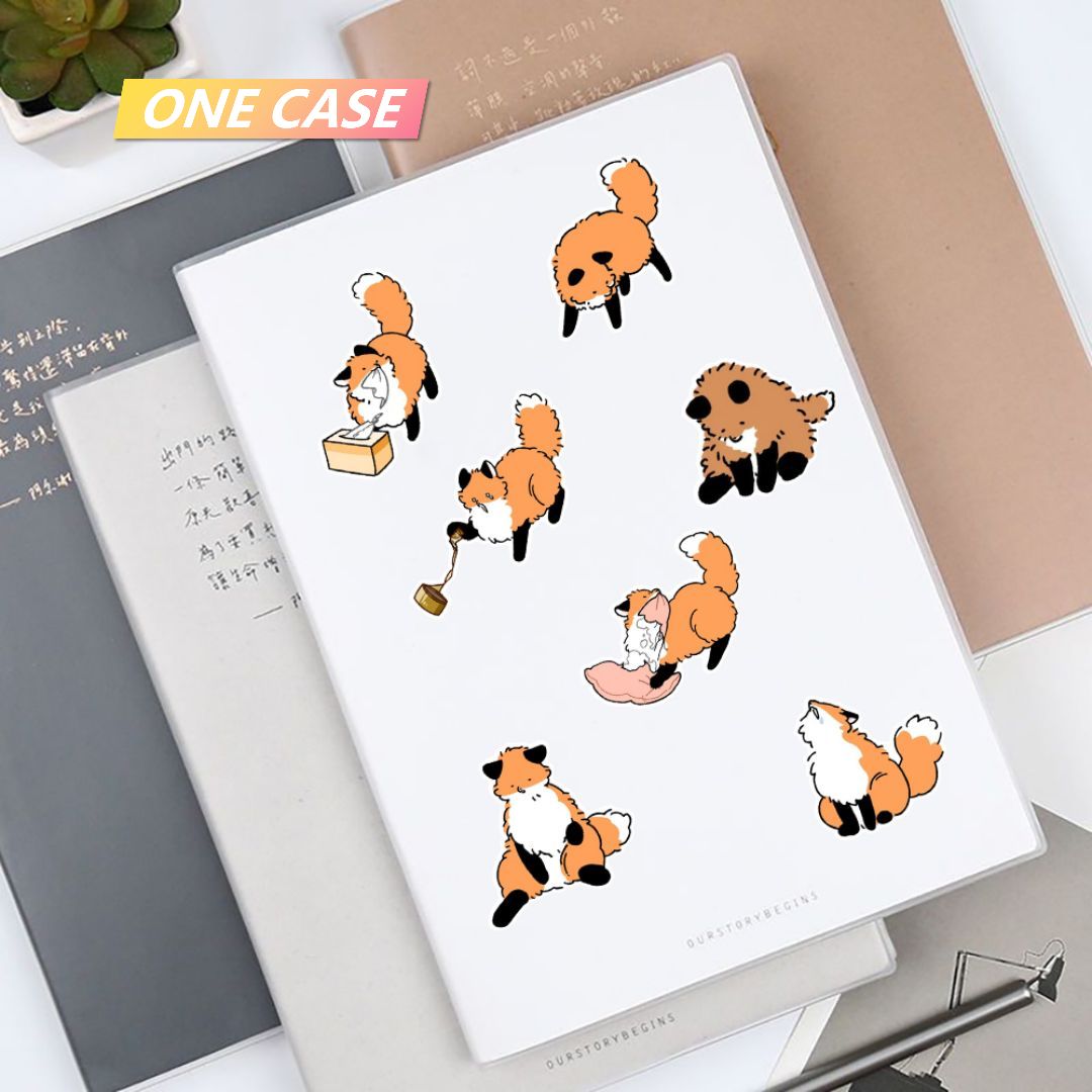 102 Cute Little Fox  Anime Stickers Desktop Laptop Mobile Phone Stickers-ONECASE.STUDIO