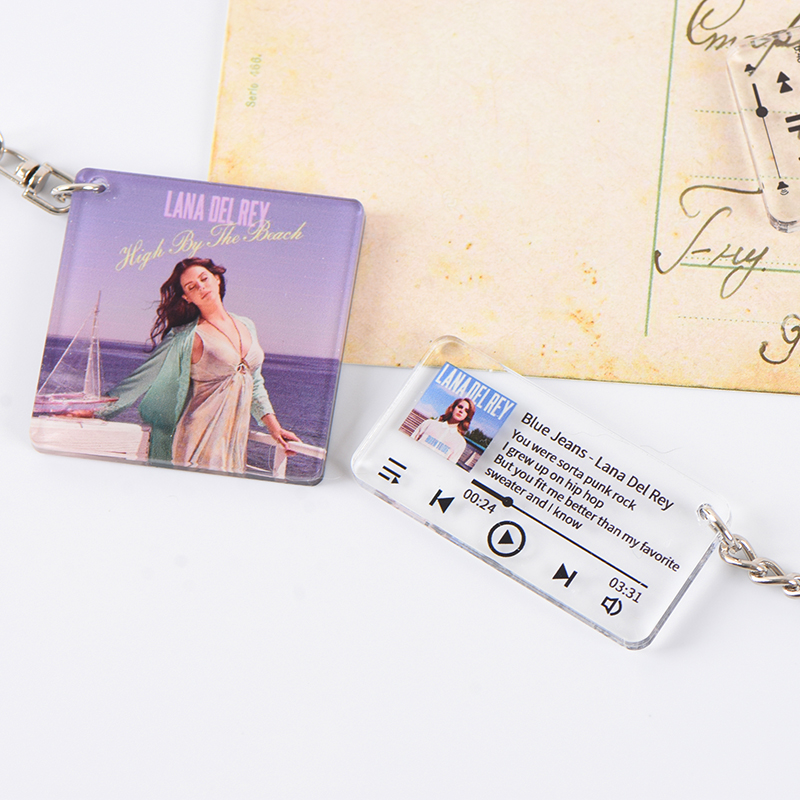 Lana Del Rey  Album Keychain Photoshoot Picture Lyrics Customization