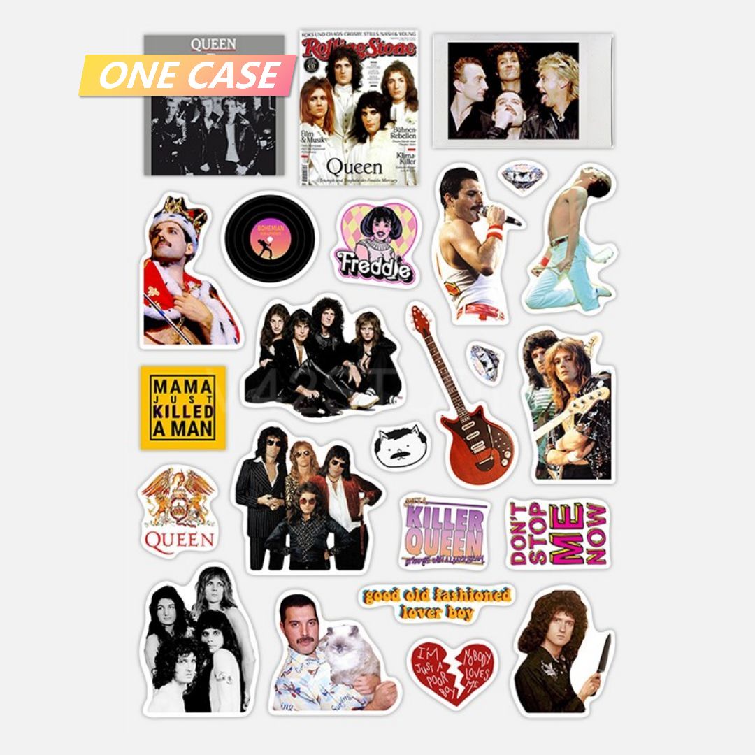 Queen Rock Band Sticker Waterproof Decorative Sticker Rock Phone Sticker-ONECASE.STUDIO