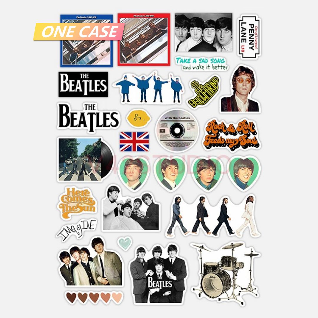 The Beatles Sticker Abbey Road Deco Attached To Britpop Rock Peripheral Sticker-ONECASE.STUDIO