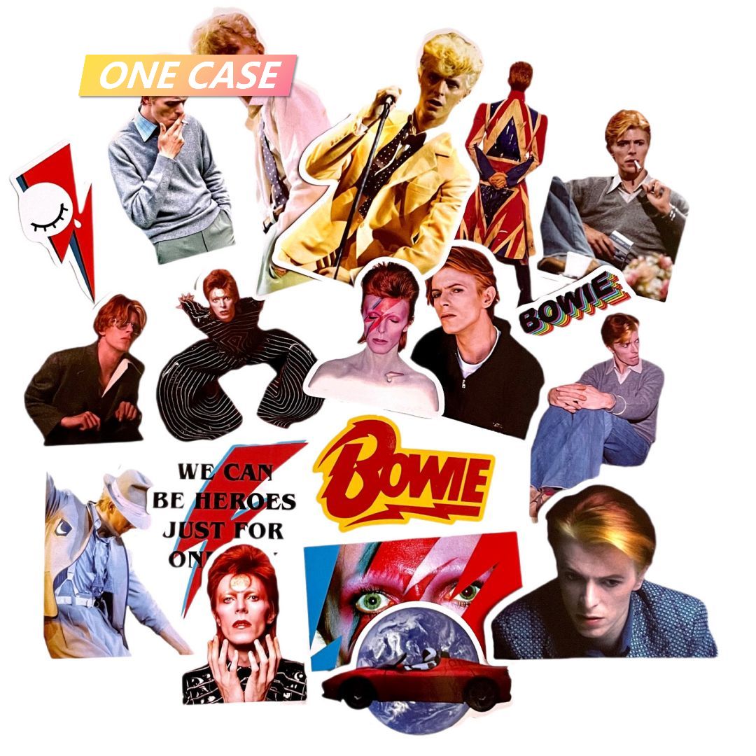 David Bowie Sticker Rock Band Retro Waterproof Decorative Sticker Rock Phone Sticker -ONECASE.STUDIO