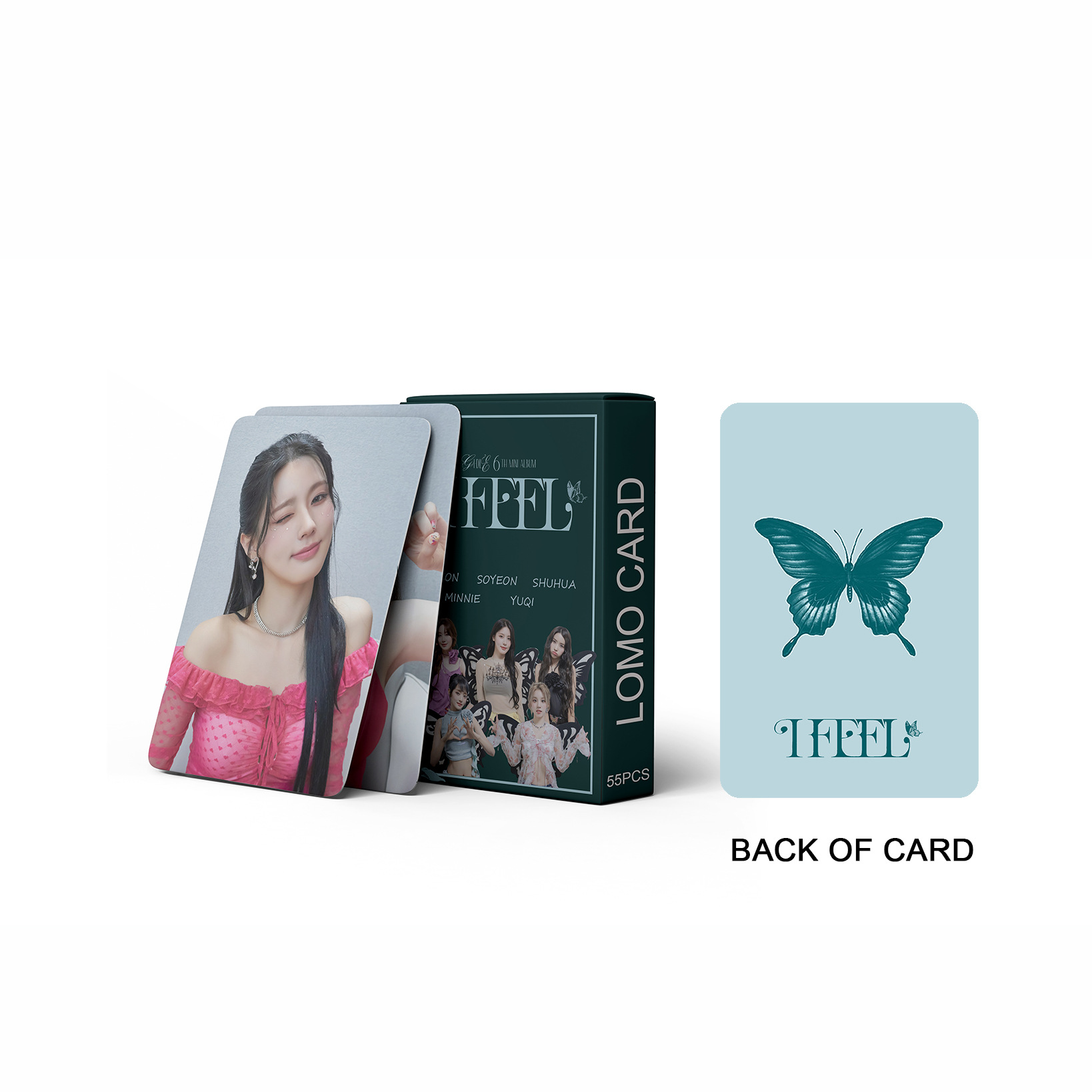 K-pop GIDLE  Photo Card Back of Card Album Kpop Band