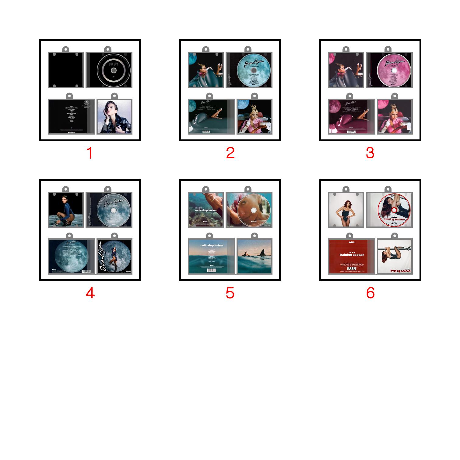 Dua Lipa Mini CD Keychain Storage Album NFC Music album