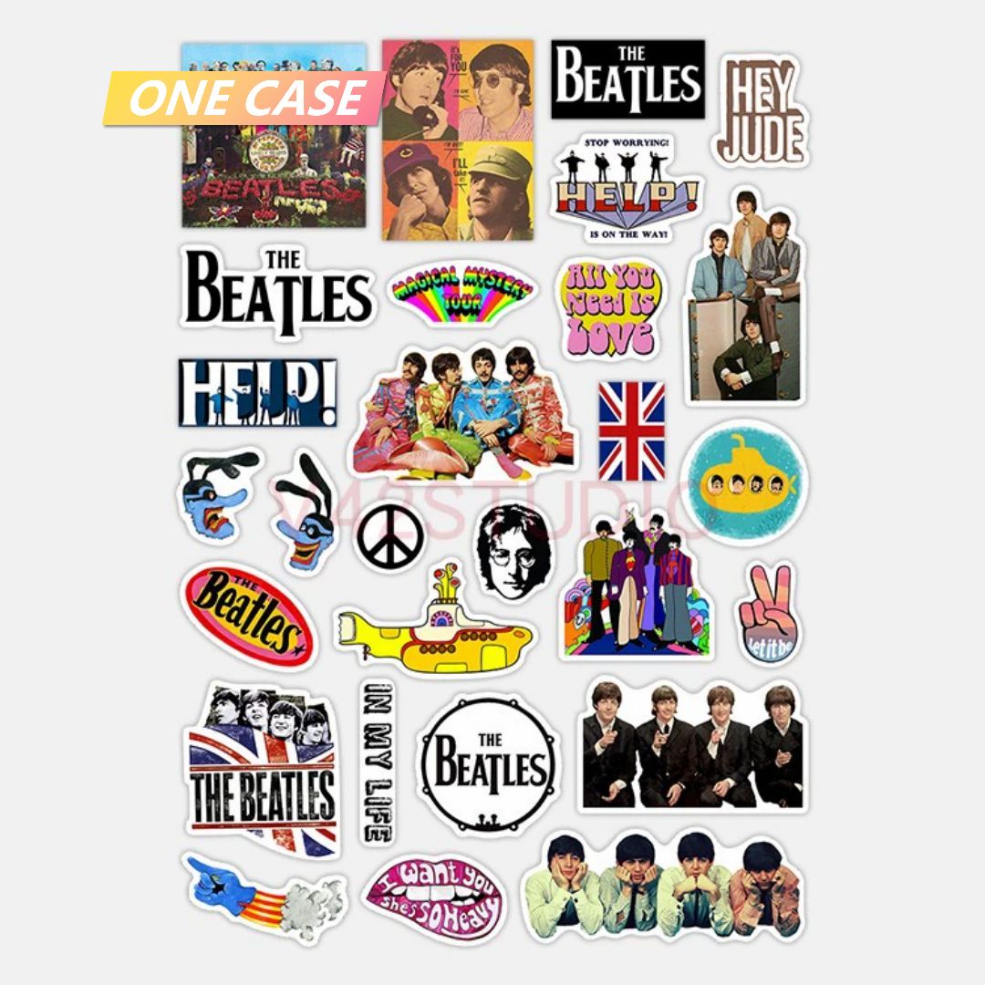 The Beatles Sticker Abbey Road Deco Attached To Britpop Rock Peripheral Sticker-ONECASE.STUDIO