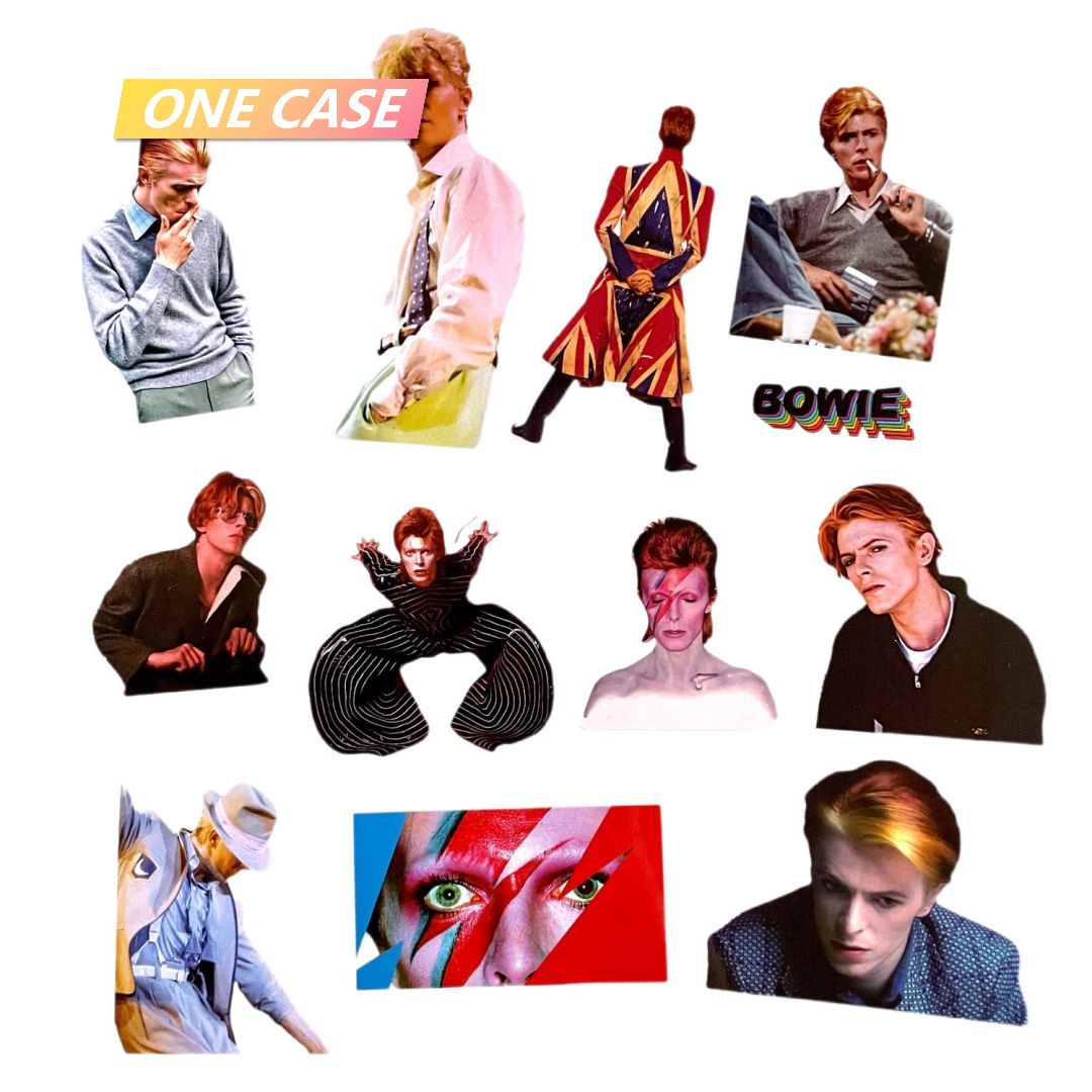 David Bowie Sticker Rock Band Retro Waterproof Decorative Sticker Rock Phone Sticker -ONECASE.STUDIO