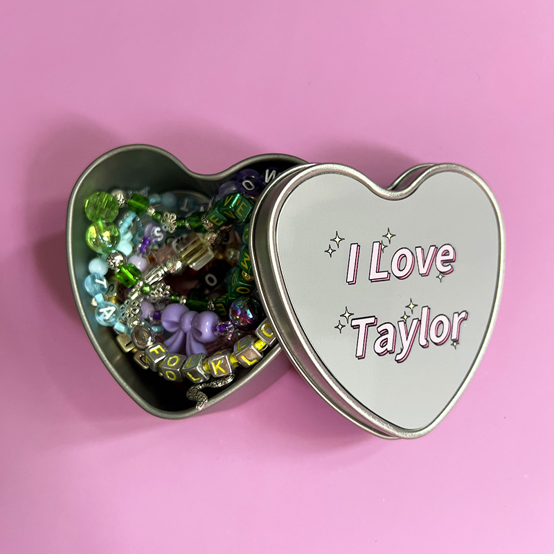 Taylor Swift Lover letter DIY Heart Bracelet Colorful For Gifts