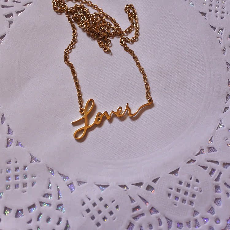 Tay*lor S wift Peripheral LOVER Album Love Fashion Necklace