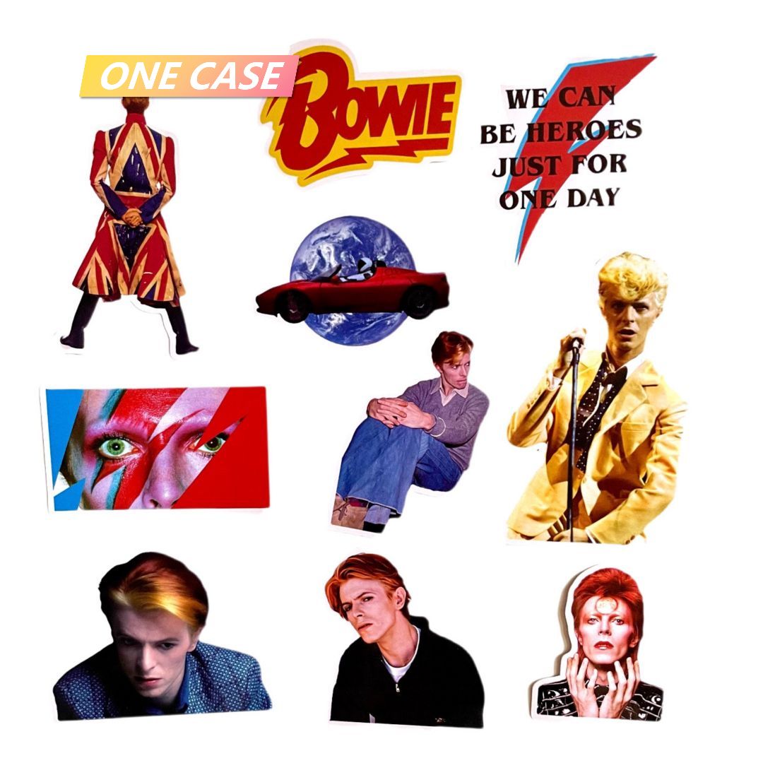 David Bowie Sticker Rock Band Retro Waterproof Decorative Sticker Rock Phone Sticker -ONECASE.STUDIO