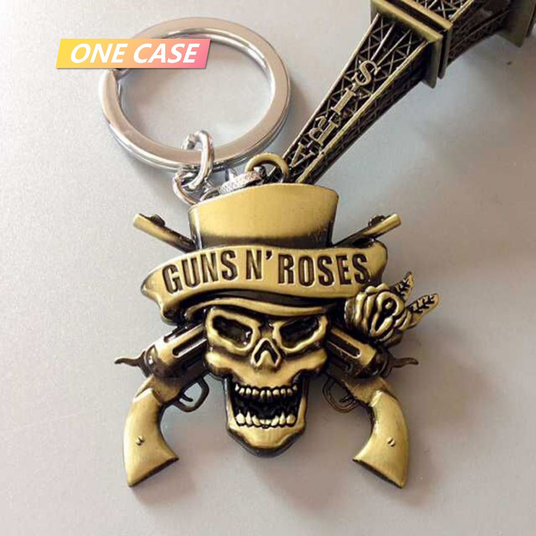 Guns N' Roses Retro Rock Star Band Fans Alloy Keychain Pendant Guns N' Roses-ONECASE.STUDIO
